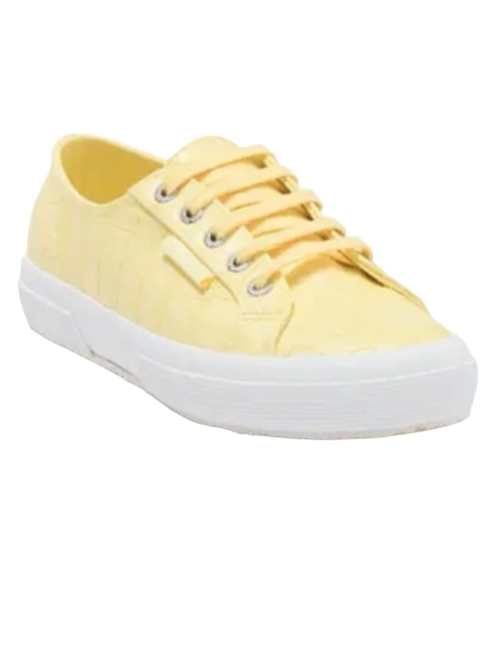 Superga sneakers Fantasia yellow faux croc 6.5 37 NWT